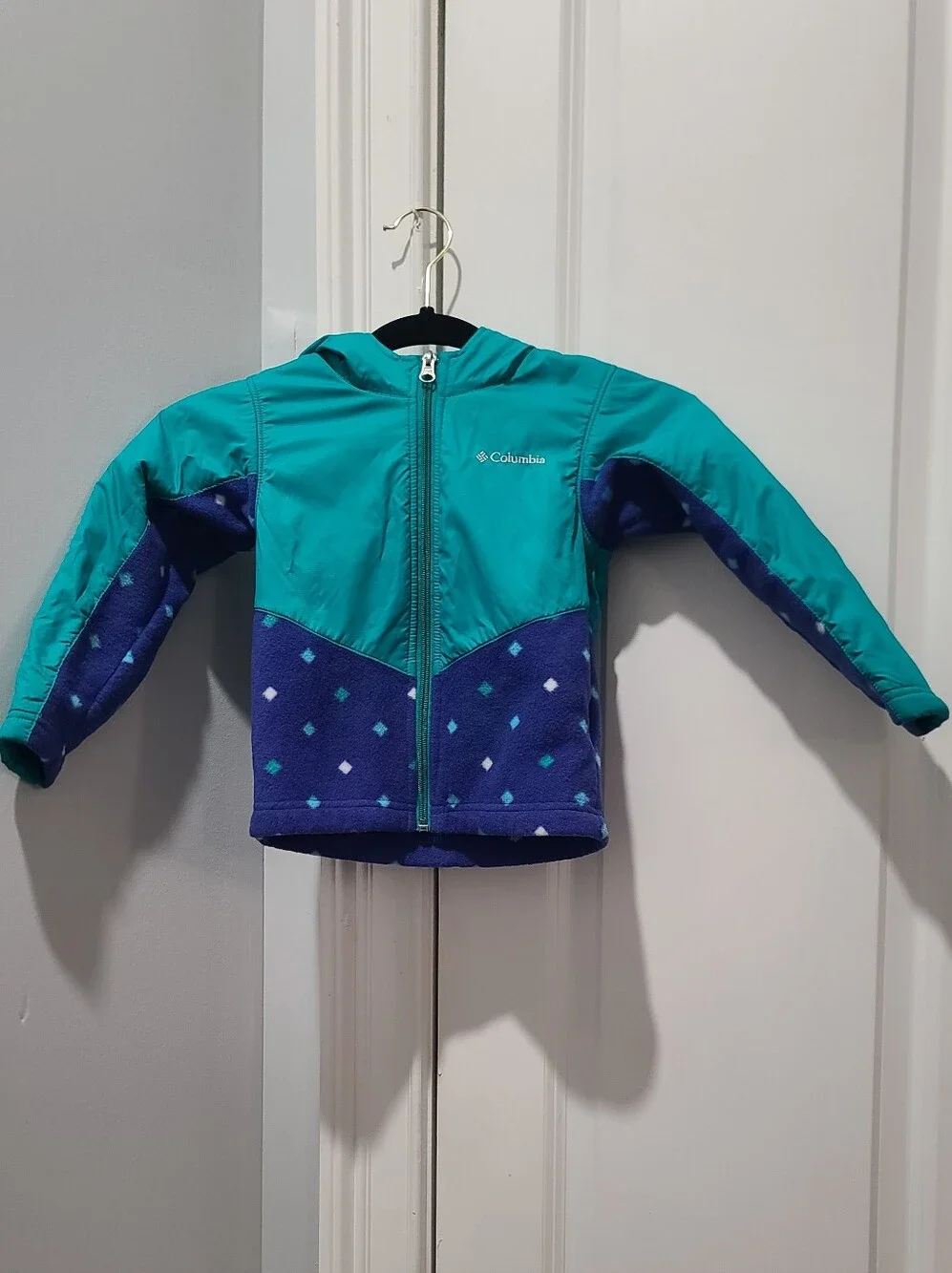 Columbia Girls Fleece Hooded Snow Winter Jacket 4T Steens Mt Overlay
